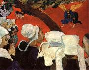 Paul Gauguin The vision for the mass oil on canvas